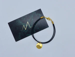 Bracelet avec médaillon or (Moyen)